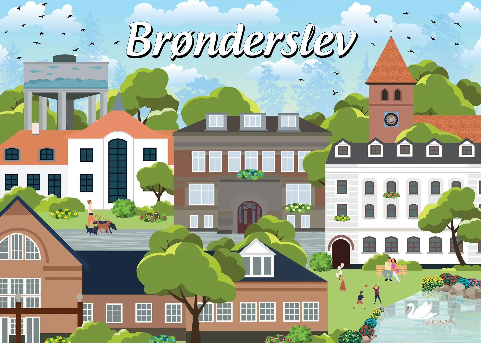 Danske byer: Brønderslev, 1000 brikker