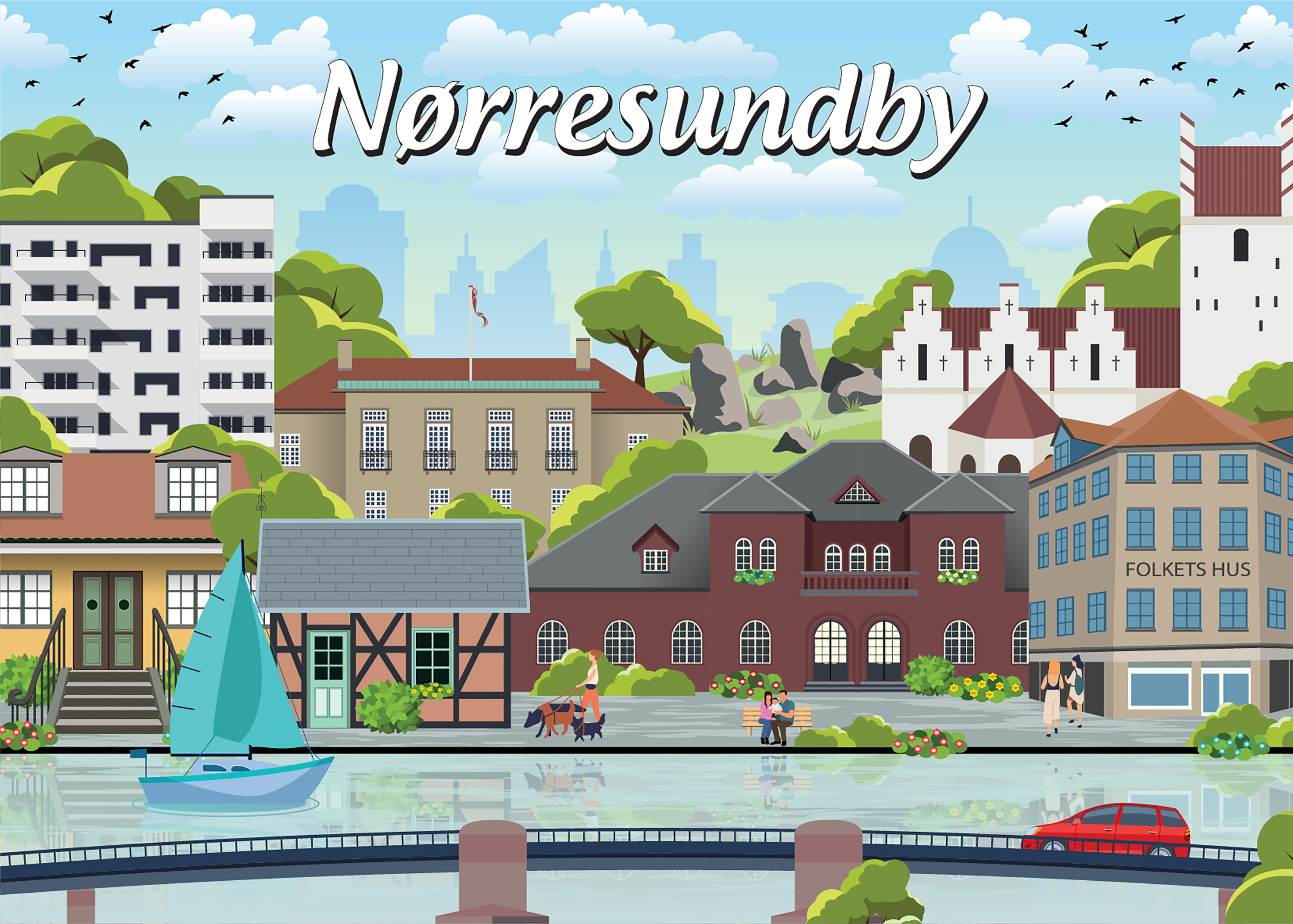 Danske byer: Nørresundby, 1000 brikker