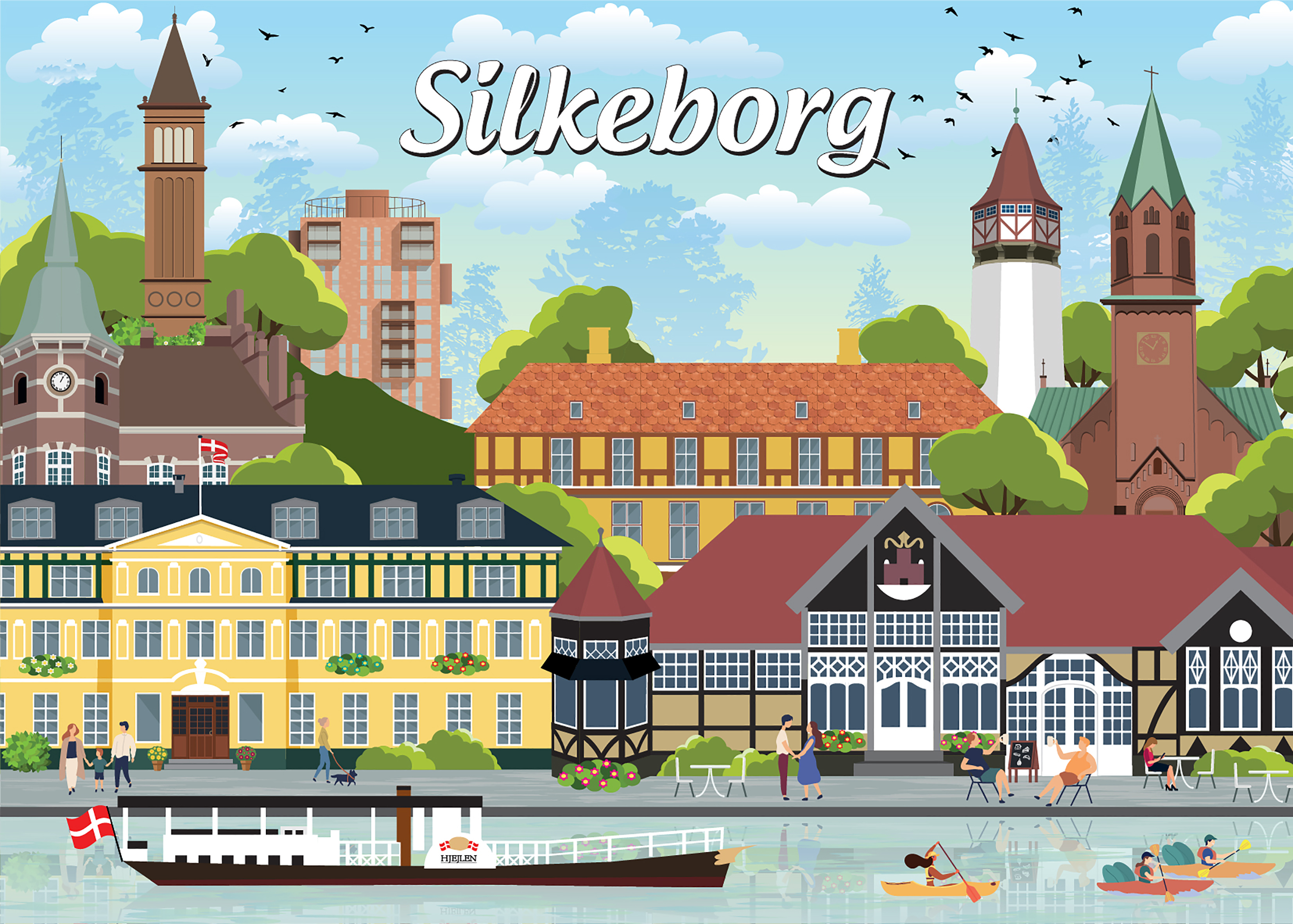 Danske byer: Silkeborg, 1000 brikker