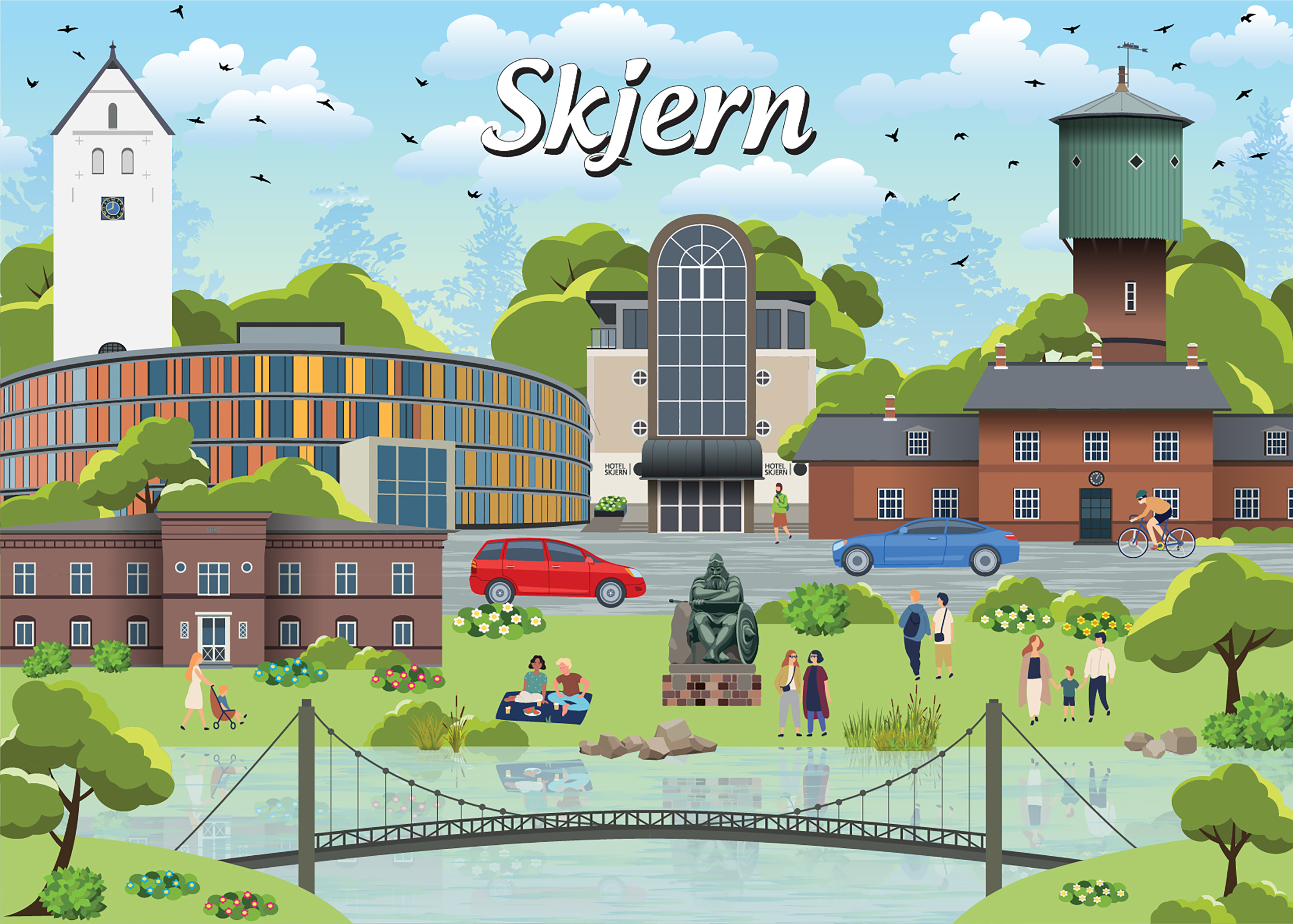 Danske byer: Skjern, 1000 brikker