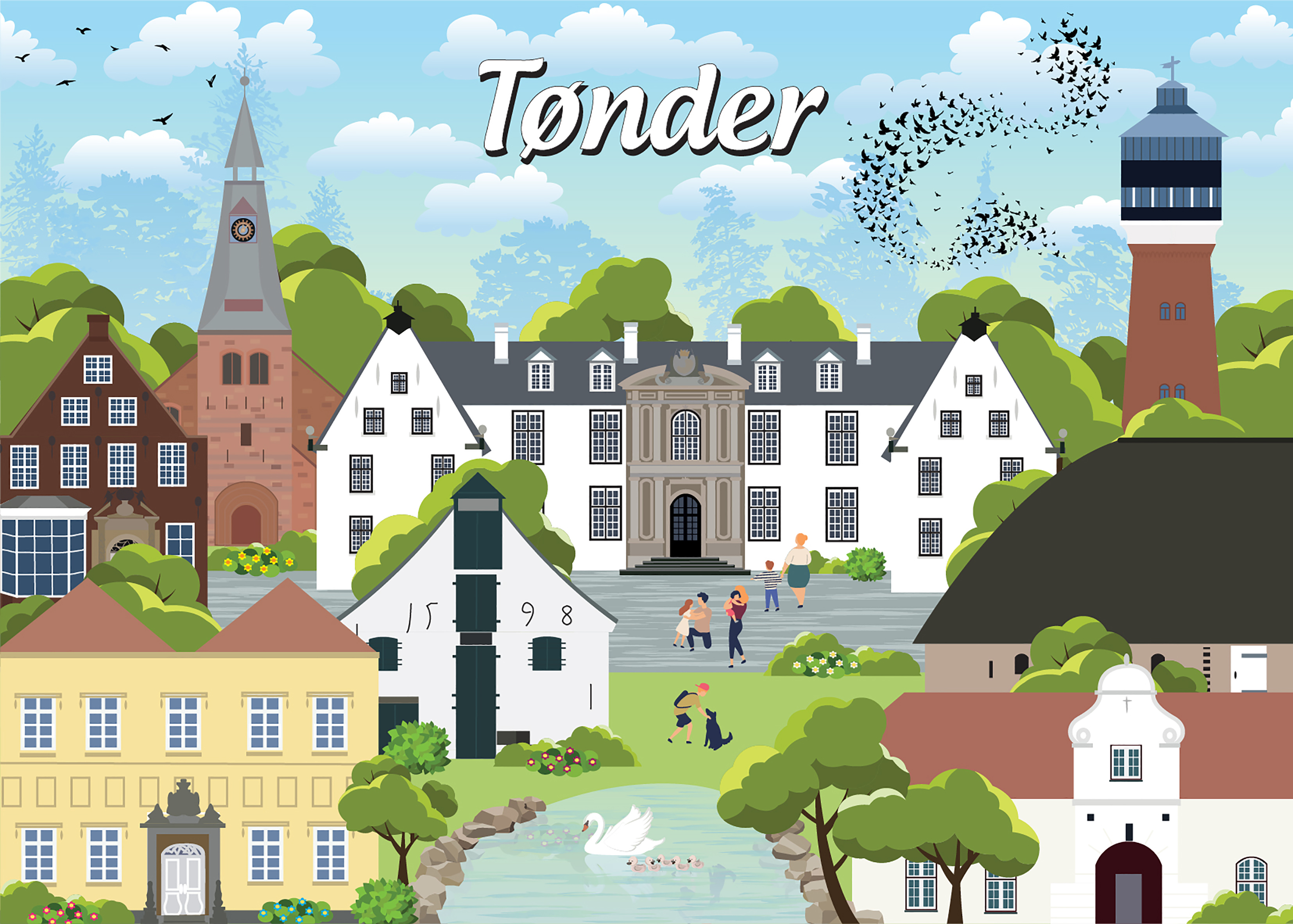 Danske byer: Tønder, 1000 brikker