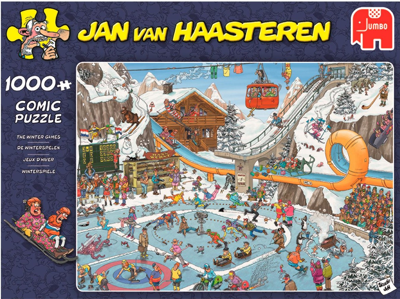 Jan van Haasteren: Vinter sport - 1000 brikker