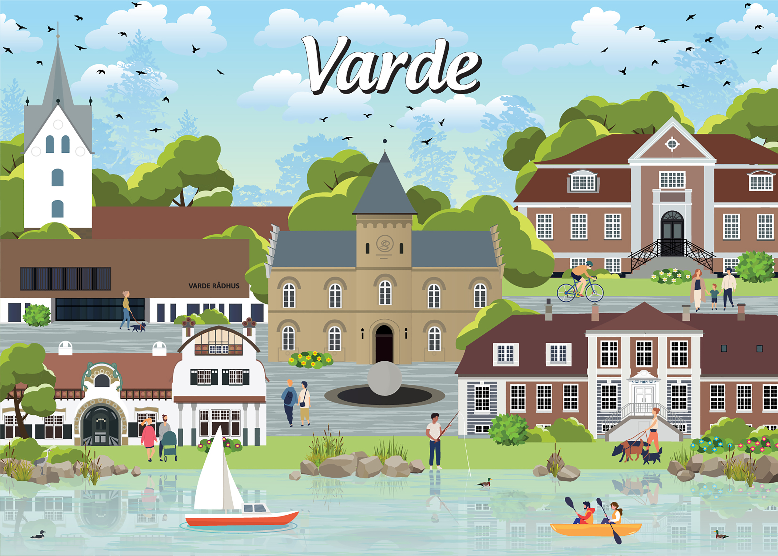 Danske byer: Varde, 1000 brikker